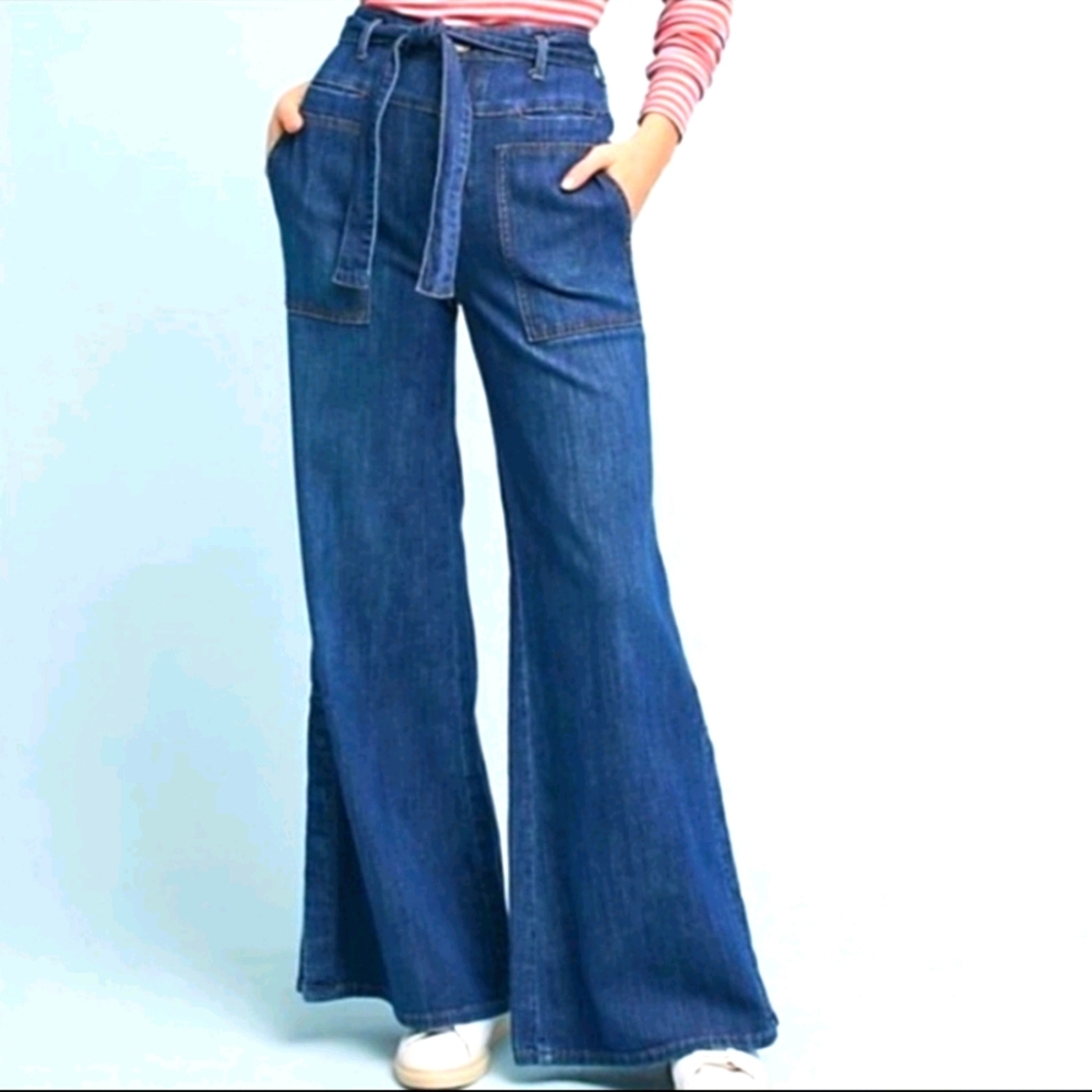NWOT Pilcro and the letterpress wide leg jean